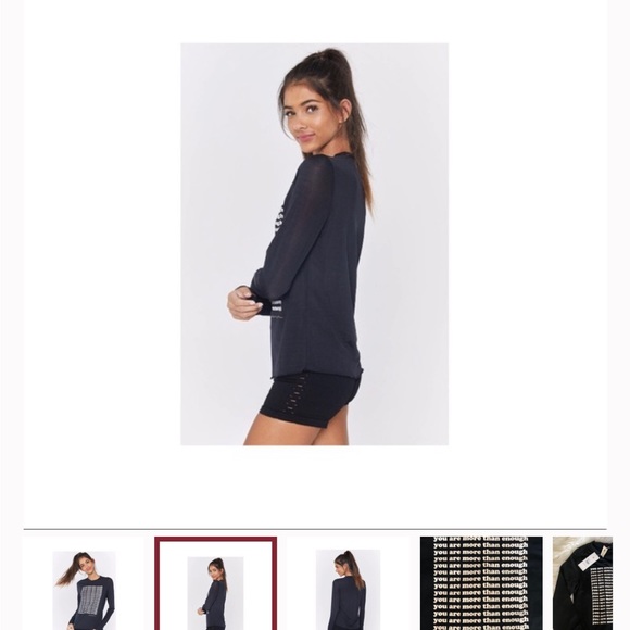 Spiritual Gangster More Than Enough Active Long-Sleeve Tee - Picture 3 of 9